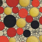 Indian Cotton Rag - RGB Circles